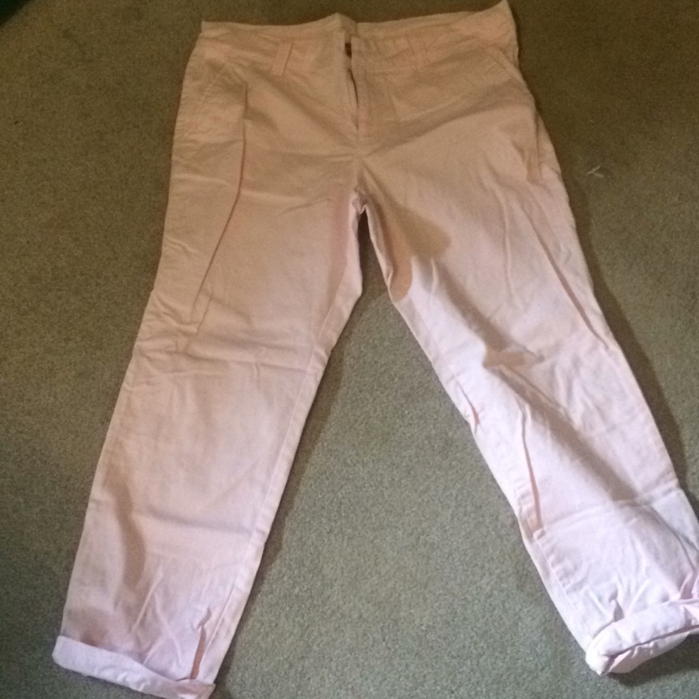 Pink Old Navy Capri Boyfriend pants